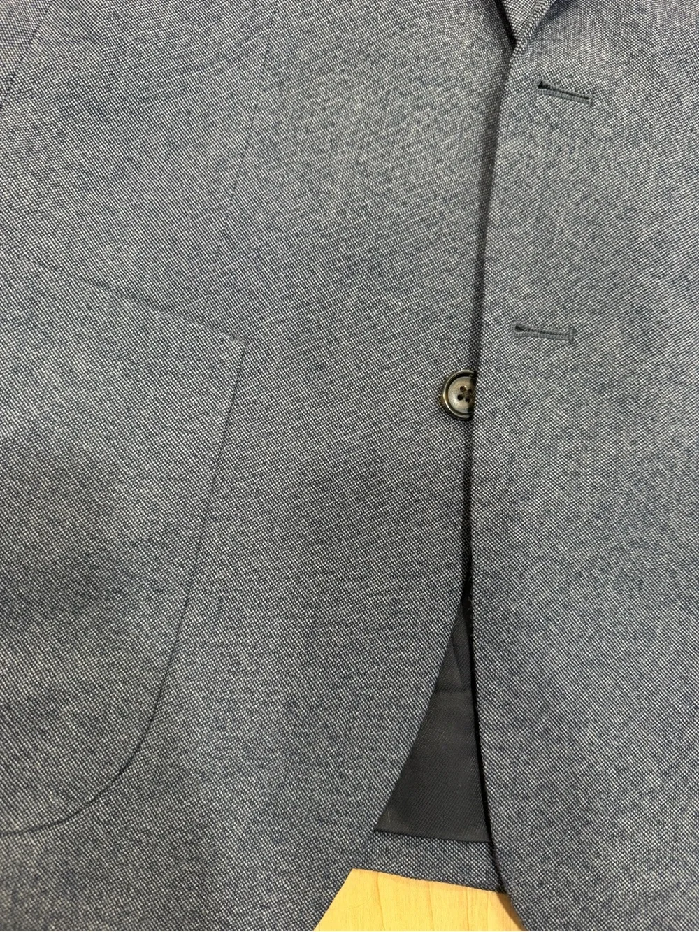 Banana Republic Heathered Navy Sport Coat